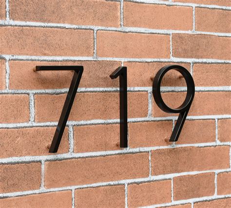 5 metal house numbers|5 inch floating house numbers.